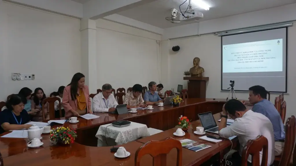 Đón tiếp và làm việc với Vụ Khoa học và Công nghệ - Bộ Tài nguyên và Môi trường