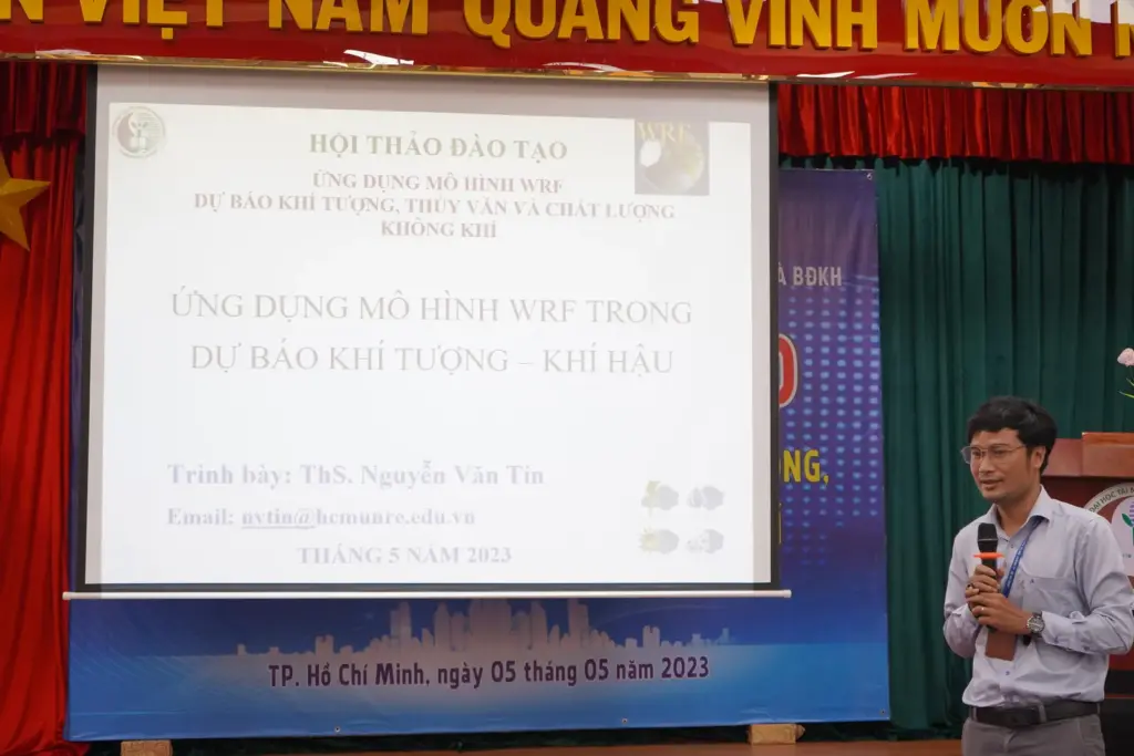 Hội thảo Đào tạo Ứng dụng mô hình WRF dự báo Khí tượng Thủy văn và Chất lượng không khí