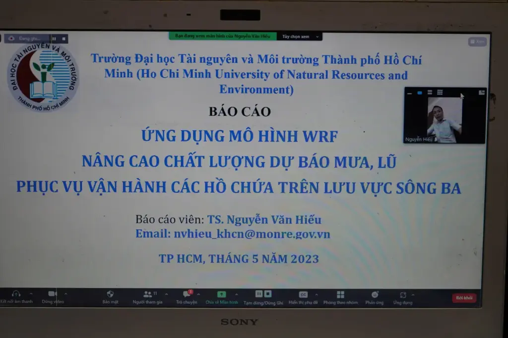 Hội thảo Đào tạo Ứng dụng mô hình WRF dự báo Khí tượng Thủy văn và Chất lượng không khí
