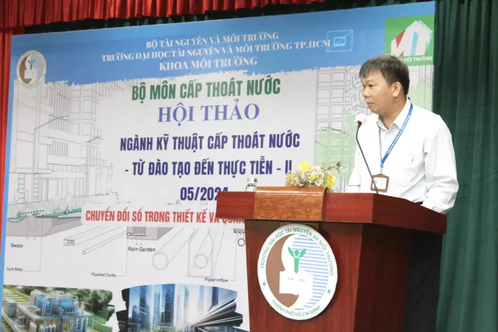 Hội thảo “Ngành Kỹ thuật Cấp thoát nước, từ đào tạo đến thực tiễn- Chuyển đổi số trong thiết kế và quản lý cấp thoát nước”