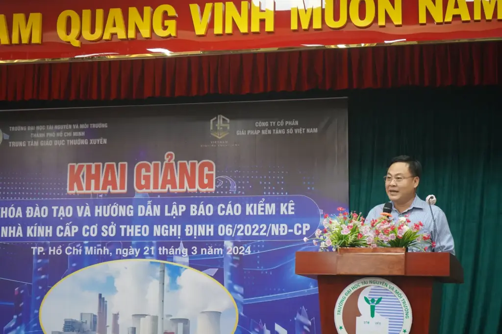 Khóa đào tạo và hướng dẫn "lập báo cáo kiểm kê khí nhà kính cấp cơ sở"
