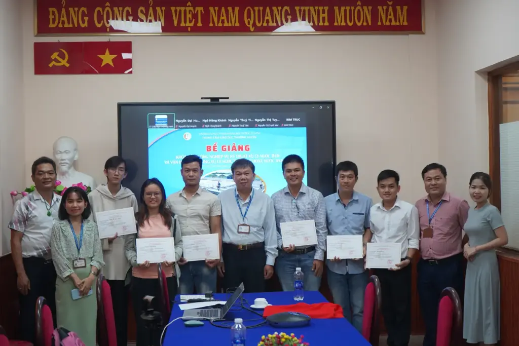 Khóa học “Bồi dưỡng nghiệp vụ kỹ thuật xử lý nước thải và vận hành hệ thống xử lý nước thải sinh hoạt và y tế”