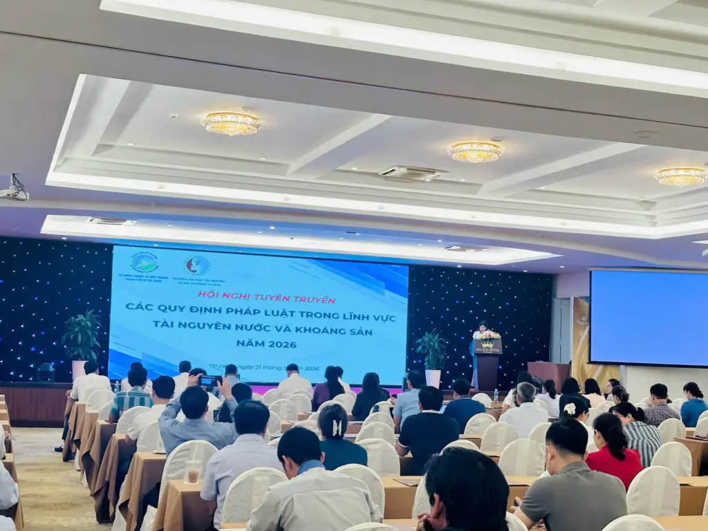 #HCMUNRE tham gia Hội nghị tuyên truyền, phổ biến các điểm mới của pháp luật về tài nguyên nước và khoáng sản năm 2026