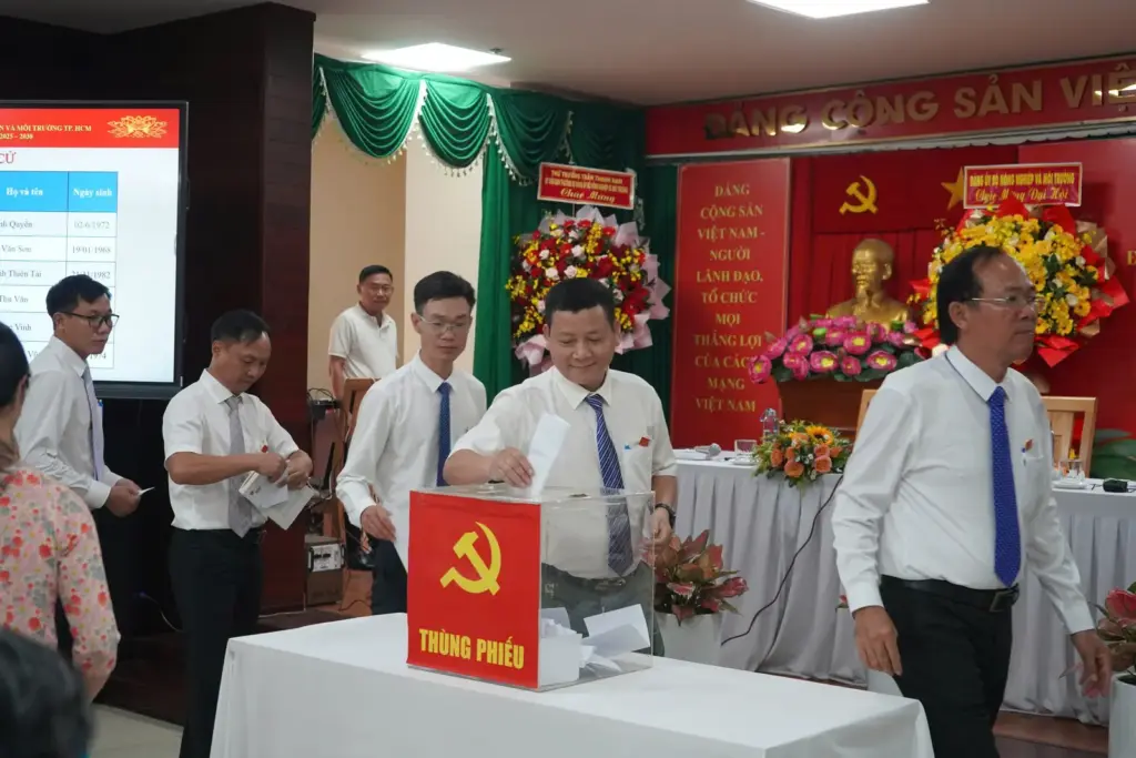 ĐẠI HỘI ĐẢNG BỘ TRƯỜNG ĐẠI HỌC TÀI NGUYÊN VÀ MÔI TRƯỜNG TP.HCM LẦN THỨ V, NHIỆM KỲ 2025 – 2030