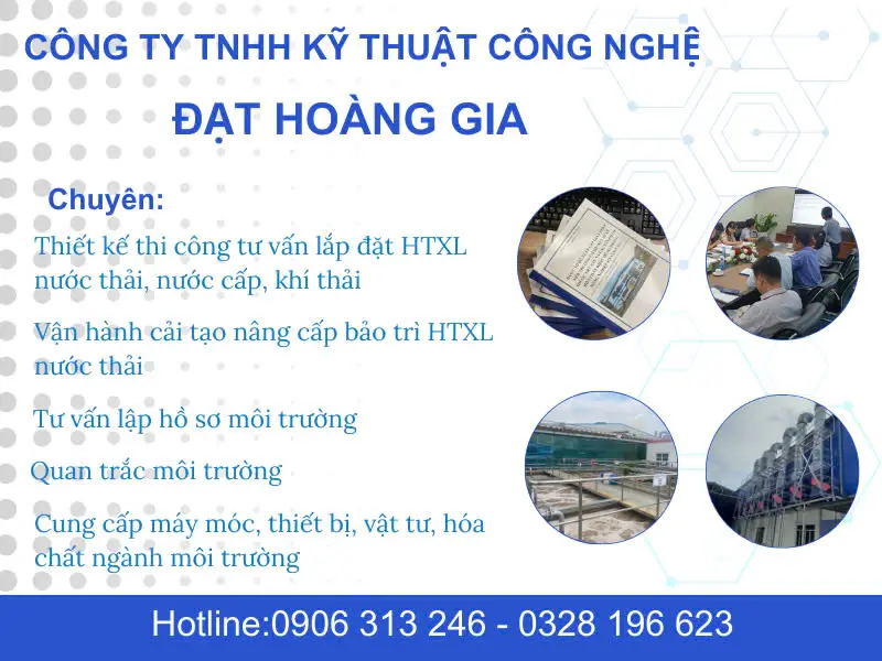 CÔNG TY MÔI TRƯỜNG ĐẠT HOÀNG GIA CÙNG DOANH NGHIỆP GIẢI QUYẾT THỦ TỤC MÔI TRƯỜNG