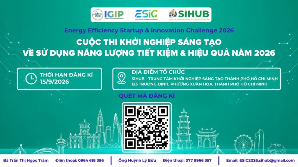 CUỘC THI KHỞI NGHIỆP SÁNG TẠO TRONG LĨNH VỰC SỬ DỤNG NĂNG LƯỢNG TIẾT KIỆM VÀ HIỆU QUẢ NĂM 2026