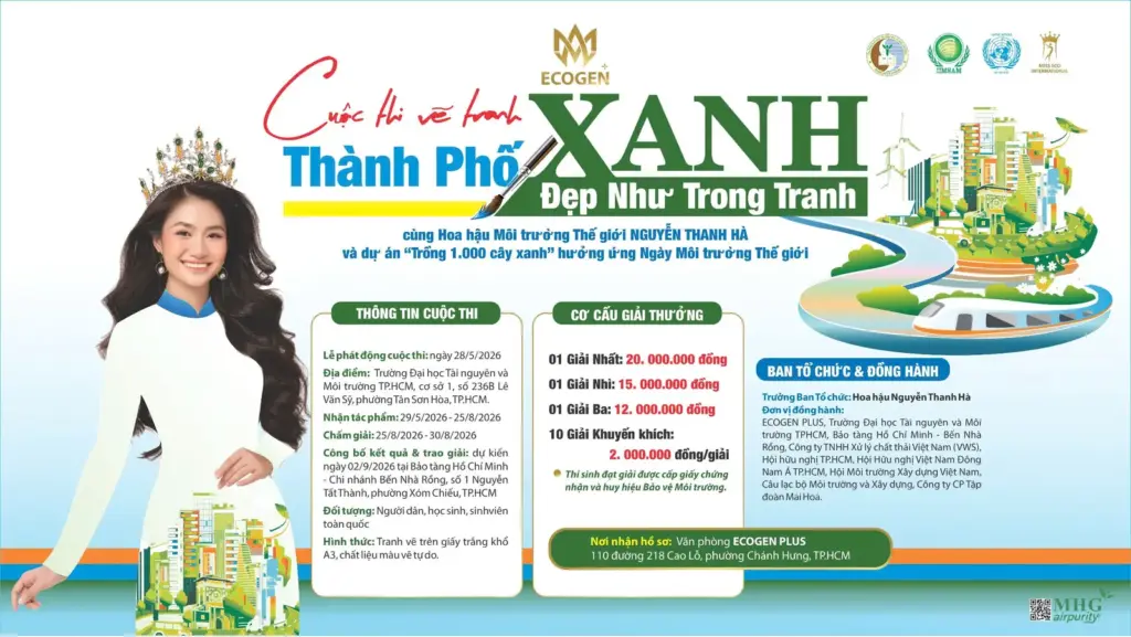 THÔNG TIN VỀ CUỘC THI VẼ TRANH "THÀNH PHỐ XANH - ĐẸP NHƯ TRONG TRANH" NĂM 2026