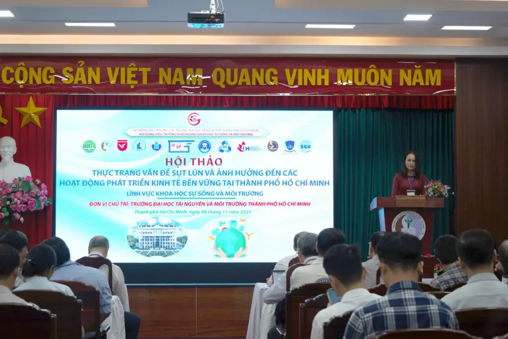 Hội thảo "Thực trạng vấn đề sụt lún và ảnh hưởng đến các hoạt động phát triển kinh tế bền vững tại TP.HCM