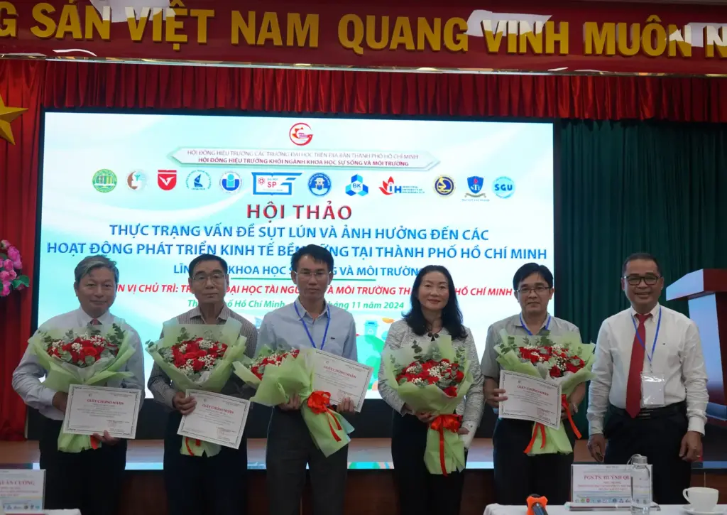 Hội thảo "Thực trạng vấn đề sụt lún và ảnh hưởng đến các hoạt động phát triển kinh tế bền vững tại TP.HCM