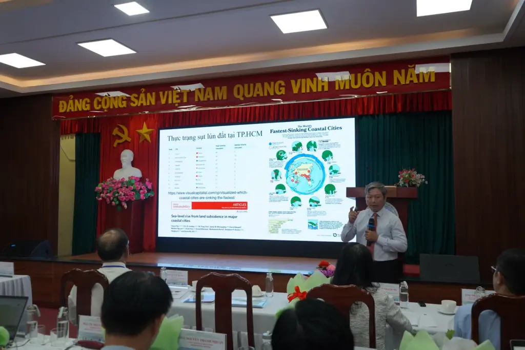 Hội thảo "Thực trạng vấn đề sụt lún và ảnh hưởng đến các hoạt động phát triển kinh tế bền vững tại TP.HCM