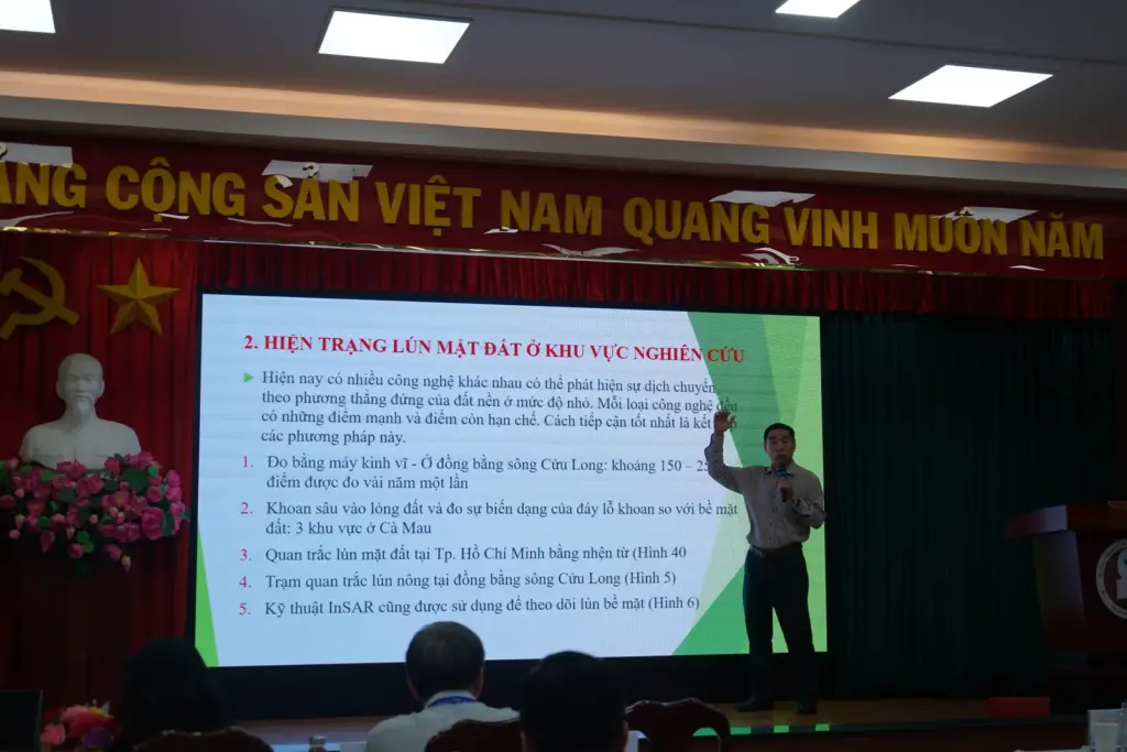 Hội thảo "Thực trạng vấn đề sụt lún và ảnh hưởng đến các hoạt động phát triển kinh tế bền vững tại TP.HCM