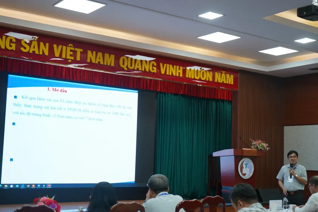 Hội thảo "Thực trạng vấn đề sụt lún và ảnh hưởng đến các hoạt động phát triển kinh tế bền vững tại TP.HCM