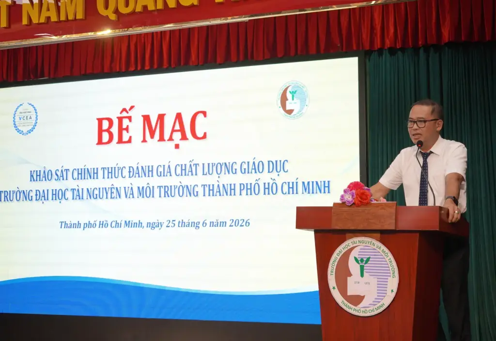 HCMUNRE BẾ MẠC KHẢO SÁT CHÍNH THỨC ĐÁNH GIÁ CHẤT LƯỢNG GIÁO DỤC CHU KỲ 2 (2021–2026): KHẲNG ĐỊNH VĂN HÓA CHẤT LƯỢNG VÀ TRÁCH NHIỆM VỚI NGƯỜI HỌC