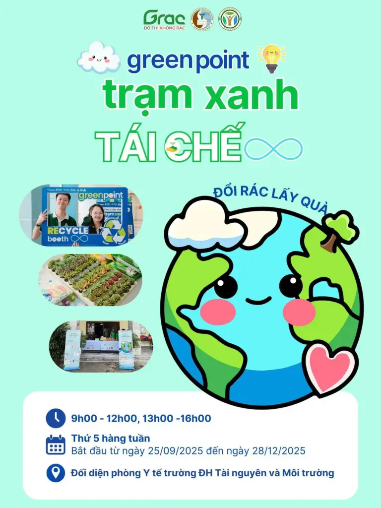 THÔNG TIN VỀ CHƯƠNG TRÌNH TRẠM XANH TÁI CHẾ GREENPOINT NĂM 2025