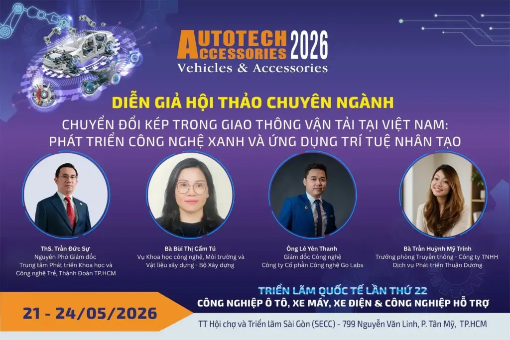 THÔNG TIN VỀ HỘI THẢO CHUYỂN ĐỔI KÉP TRONG GIAO THÔNG VẬN TẢI TẠI VIỆT NAM NGÀY 22/05/2026