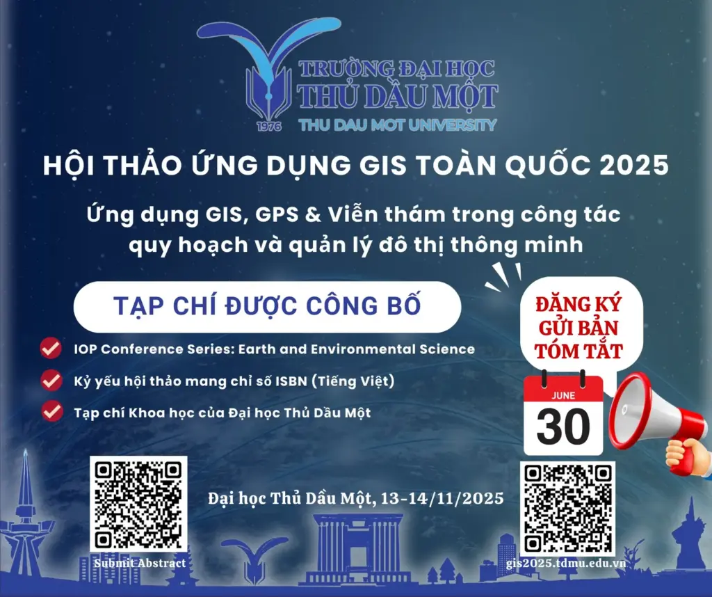 THÔNG TIN VỀ HỘI THẢO ỨNG DỤNG GIS TOÀN QUỐC NĂM 2025