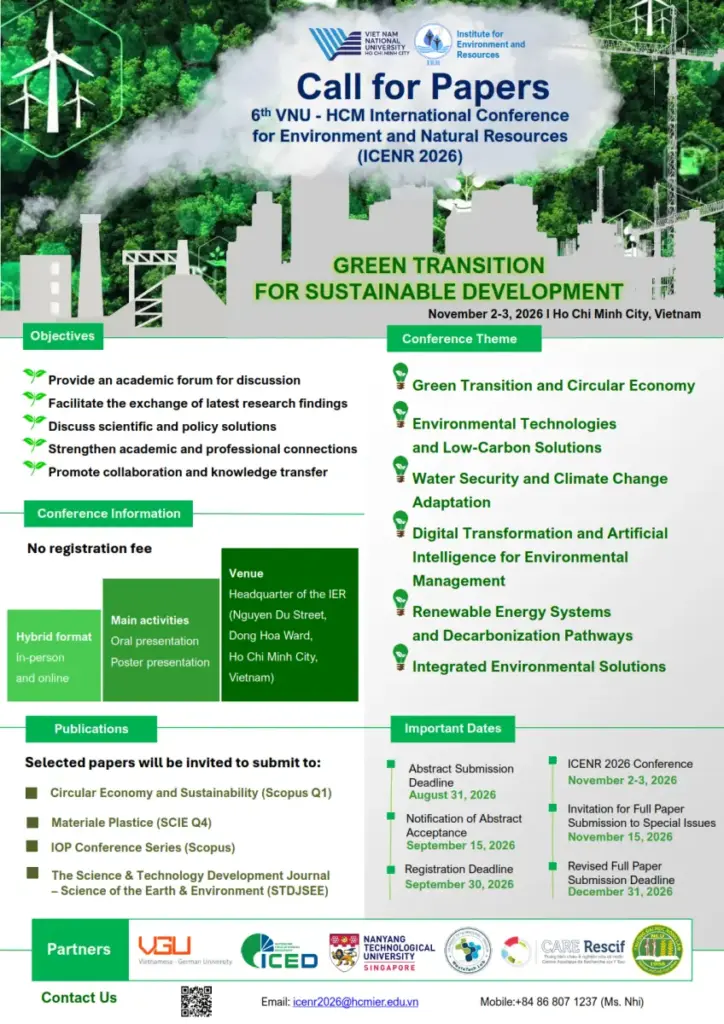 THÔNG TIN VỀ HỘI THẢO QUỐC TẾ ICENR 2026