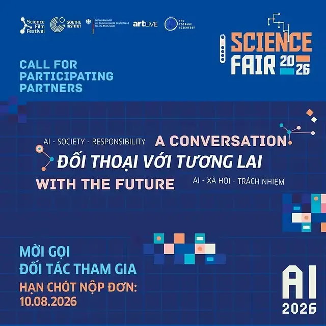 THÔNG TIN VỀ LỄ HỘI KHOA HỌC 2026 DO VIỆN GOETHE TẠI TP.HCM TỔ CHỨC