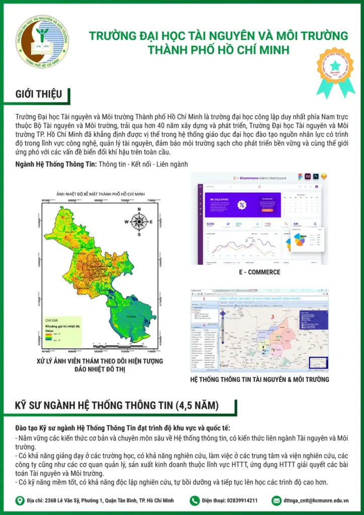 Tuyển sinh đào tạo Đại học kỹ sư ngành Hệ thống thông tin