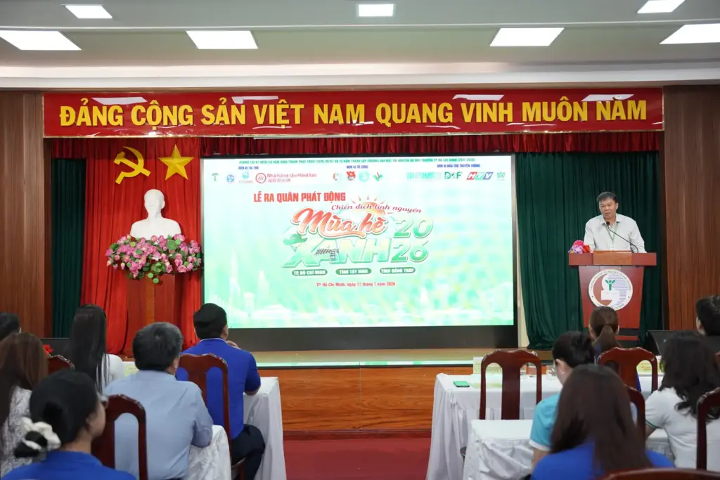 LỄ RA QUÂN CHIẾN DỊCH TÌNH NGUYỆN MÙA HÈ XANH NĂM 2026: TUỔI TRẺ HCMUNRE TIÊN PHONG CHUYỂN ĐỔI SỐ, CHUNG TAY VÌ CỘNG ĐỒNG