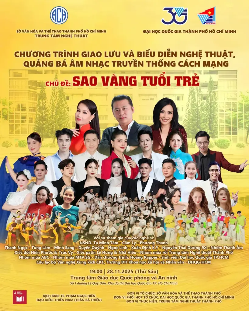 THÔNG TIN VỀ CHƯƠNG TRÌNH NGHỆ THUẬT SAO VÀNG TUỔI TRẺ NĂM 2025
