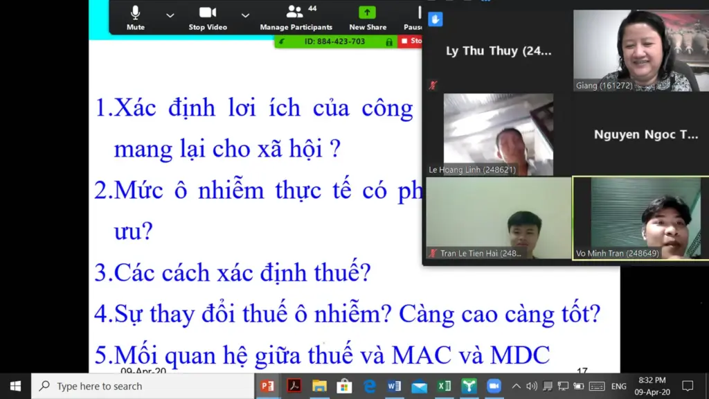 GIẢNG VIÊN KHOA MÔI TRƯỜNG BẮT ĐẦU TRIỂN KHAI GIẢNG DẠY TRỰC TUYẾN CÁC MÔN HỌC KỲ 2 NĂM HỌC 2019-2020