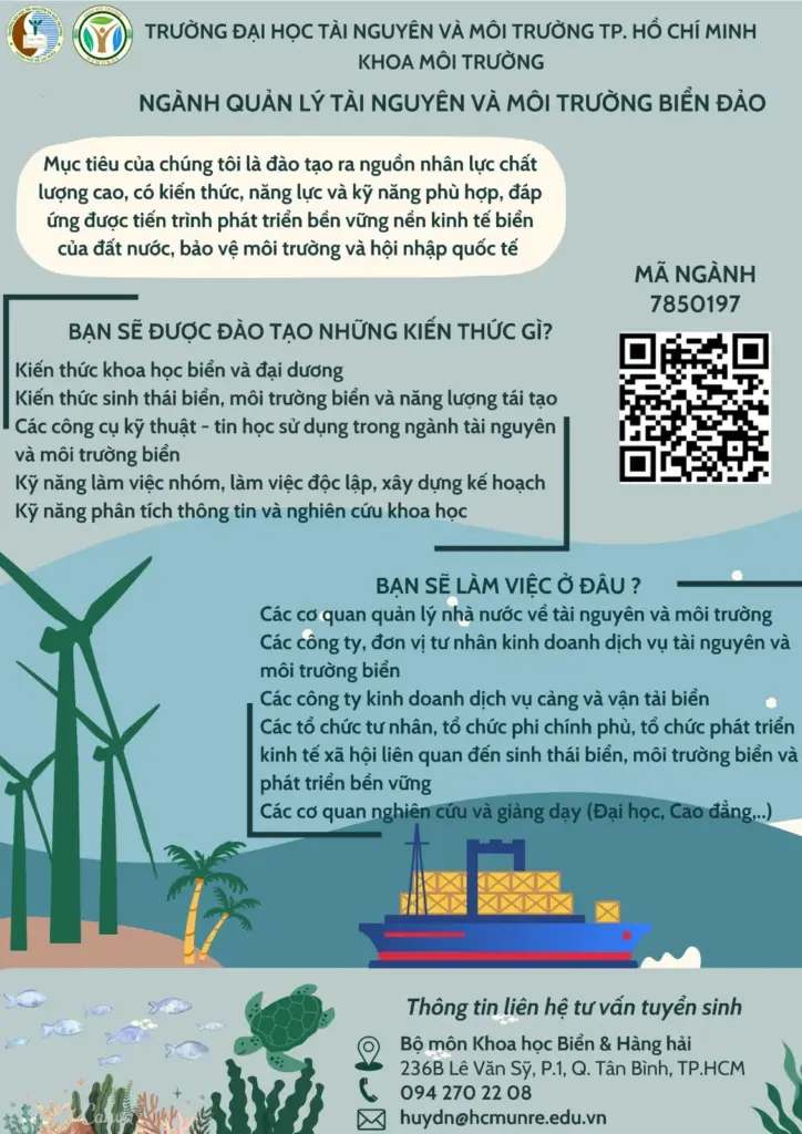 THÔNG TIN TUYỂN SINH HỆ ĐẠI HỌC CHÍNH QUY KHOA MÔI TRƯỜNG NĂM 2025 (CẬP NHẬT THÁNG 6/2025)