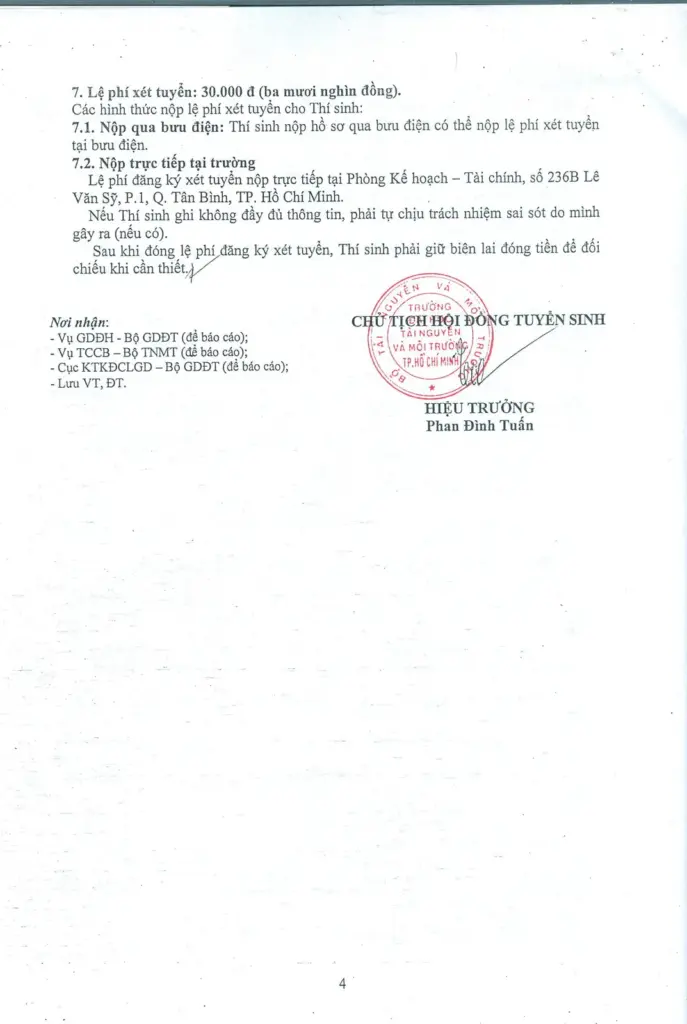 THÔNG BÁO XÉT TUYỂN ĐẠI HỌC CHÍNH QUY 2018 CĂN CỨ VÀO KẾT QUẢ HỌC TẬP Ở BẬC HỌC THPT