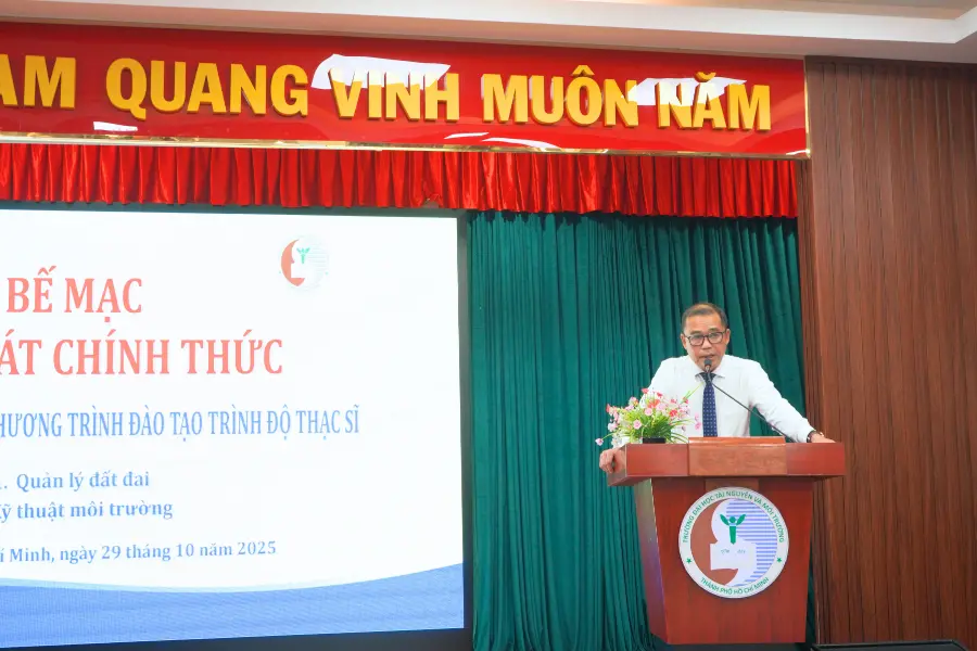 Bế mạc khảo sát chính thức đánh giá chất lượng 02 chương trình đào tạo trình độ thạc sĩ - HCMUNRE: Không ngừng nâng cao chất lượng đào tạo sau đại học