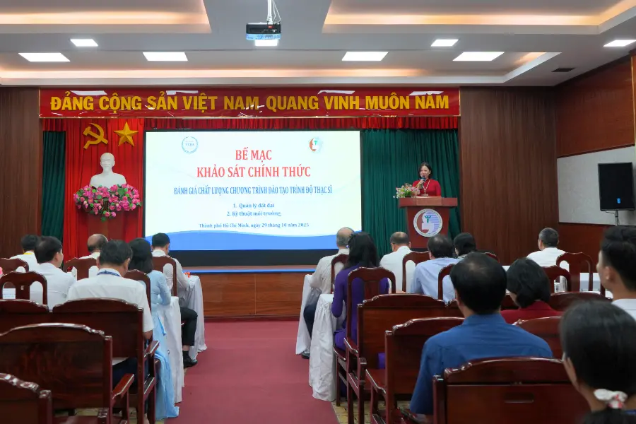 Bế mạc khảo sát chính thức đánh giá chất lượng 02 chương trình đào tạo trình độ thạc sĩ - HCMUNRE: Không ngừng nâng cao chất lượng đào tạo sau đại học