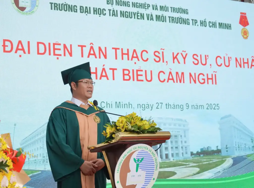 Mang khát vọng tuổi trẻ phụng sự Tổ quốc – Câu chuyện của Tân Thủ khoa Thạc sĩ Kỹ thuật Trắc địa – Bản đồ Nguyễn Tiến Dũng tại HCMUNRE