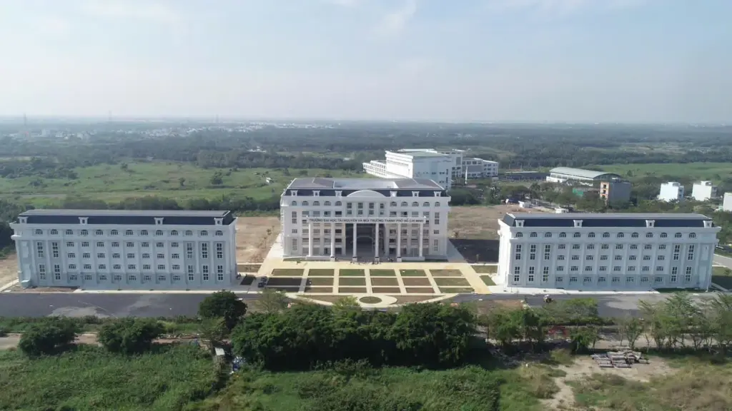 Toàn cảnh cơ sở Hiệp Phước của Trường nhìn từ trên cao