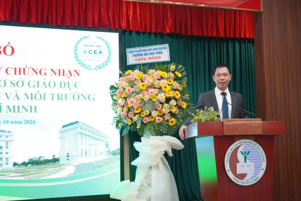 HCMUNRE tiếp tục được công nhận Kiểm định chất lượng cơ sở giáo dục – Khẳng định hành trình bền bỉ vì chất lượng